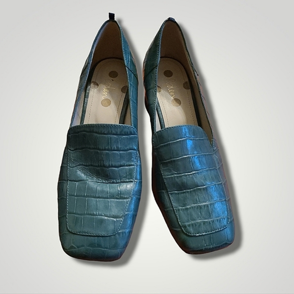 Boden Leather Heeled Mules